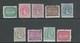 COOK ISLANDS 1902 QUEEN MAKEA TAKAU, WRYBILL (Scott 30-38) F/VF MH zy20