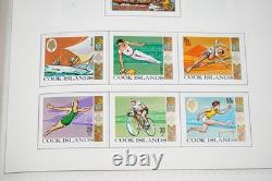 COOK ISLANDS 1920s-1980s COLLECTION OF 500+ MINT STAMPS STORED IN HARRIS ALBUM