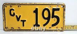 COOK ISLANDS 1951 series GOVERNMENT car / motorcycle license plate RARE one