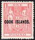 COOK ISLANDS-1954 £1 Pink WATERMARK INVERTED. An unmounted mint example Sg 134w