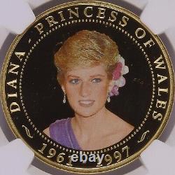 COOK ISLANDS. 2007, Dollar NGC PF69 Top Pop? Princess Diana, Thailand