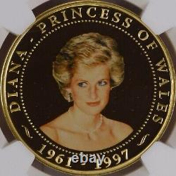 COOK ISLANDS. 2007, Dollar NGC PF69 Top Pop? Princess Diana, West Africa