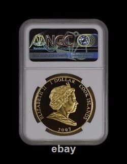 COOK ISLANDS. 2007, Dollar NGC PF69 Top Pop? Princess Diana, West Africa