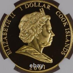 COOK ISLANDS. 2007, Dollar NGC PF69 Top Pop? Princess Diana, West Africa