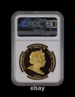 COOK ISLANDS. 2007, Dollar NGC PF69 Top Pop? Princess Diana, Young Lady Di