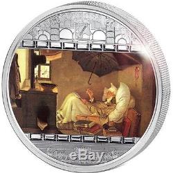 Cook Islands 2009 20$ Masterpieces Of Art Spitzweg Poor Poet 3 Oz Silver Coin