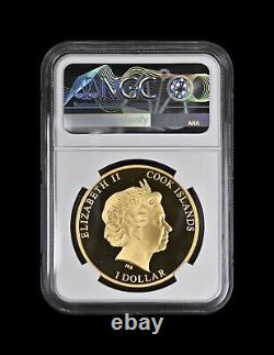 COOK ISLANDS. 2011, Dollar NGC PF69 Top Pop? Diana, Queen of Hearts No. 7