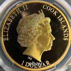 COOK ISLANDS. 2011, Dollar PCGS PR70 Top Pop? Diana, Queen of Hearts No. 5