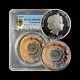 COOK ISLANDS. 2014, 5 Dollars, Silver PCGS PR69 Moldavite Meteor RARE