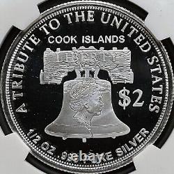 COOK ISLANDS. 2020, 2 Dollars, Silver NGC PF70 Top Pop? U. S. Double Eagle