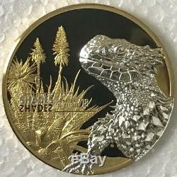 COOK ISLANDS $5 2018 Shades of Nature SUNGAZER LIZARD Proof Silver Coin OGP