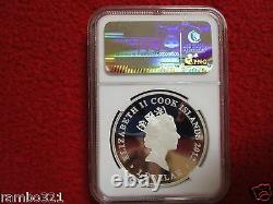 COOK ISLANDS DIAMOND JUBILEE GOLD CUP ASCOT $1 NGC PF69 Silver Coin Bullion