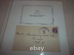 COOK ISLANDS Stamp On RARE TINY MAUKE Cover To Montgomery Ward Co. Chicago Il