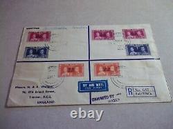 COOK ISLANDS Stamps WRECK OF FLYING BOAT CYGNUS COVER 1937 To England
