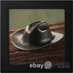 COWBOY HAT Silver Coin 5$ Cook Islands 2024