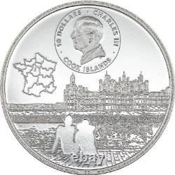 Château de Chambord 2024 $10 2 oz Silver Proof Coin Cook Islands CIT