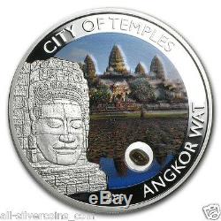 City of Temples-Angkor Wat Silver Coin 5$ Cook Island 2015