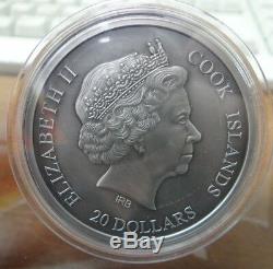 Coins 20 dollars 2015 Cook Islands Temple of Heaven 3.2 Oz Silver RARE