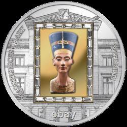 Cook 2012 Masterpieces of Art The Bust of Nefertiti Mask Gold Silver Coin 4