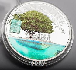 Cook 2015 Life Evolution Nano 10 Dollars Colour Silver Coin, Proof
