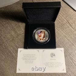 Cook Island $20 Masterpice Of Art 2010 Huge Renoir The Sleeping Bather 3oz Siv