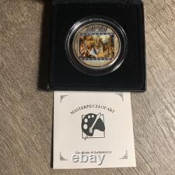 Cook Island 2011 $20 Masterpice of Art Adoration of the Shepherds 3oz Silver