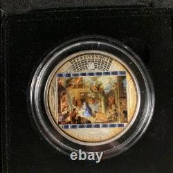Cook Island 2011 $20 Masterpice of Art Adoration of the Shepherds 3oz Silver