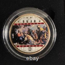Cook Island 2013 $20 Masterpieces of Art Adoration of the Magi 3oz silver