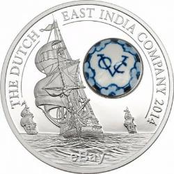 Cook Island 2014 10$ Royal Delft Dutch East India Company Silver Coin 1