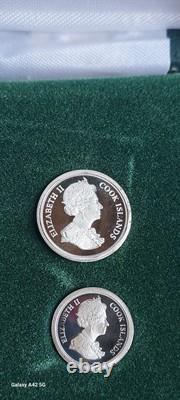 Cook Island Elizabeth II, Silver Proof'Golden Jubilee Maundy' Set, 2002 Rare