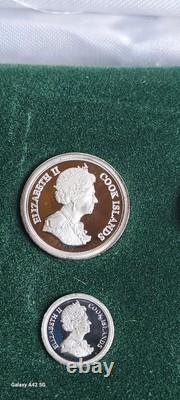 Cook Island Elizabeth II, Silver Proof'Golden Jubilee Maundy' Set, 2002 Rare