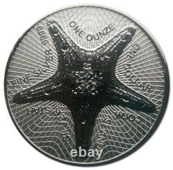 Cook Island Starfish Seestern Silver Star 2019 error coin Fehlprägung