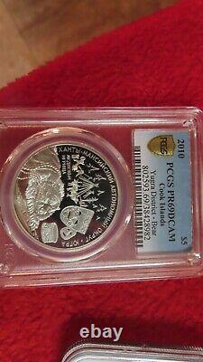 Cook Islands 1 Troy Oz. 925 Silver Coin PCGS PR69 YUGRA DISTRICT BEAR