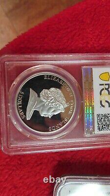Cook Islands 1 Troy Oz. 925 Silver Coin PCGS PR69 YUGRA DISTRICT BEAR
