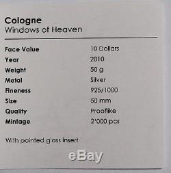 Cook Islands 10 $ 2010 Windows of Heaven COLOGNE Box & Coa