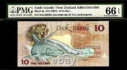 Cook Islands 10 Dollars 1987 PMG 66 EPQ UNC Pick # 4a S/N BAJ000002 Low #