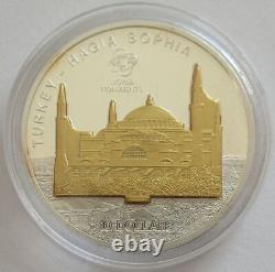 Cook Islands 10 Dollars 2009 World Monuments Hagia Sophia Istanbul 1 Oz Silver