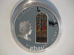Cook Islands 10 Dollars 2010 Windows of Heaven Cologne Cathedral Silver