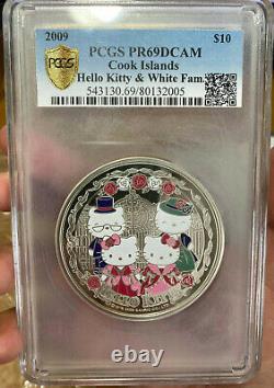 Cook Islands $10 Hello Kitty Silver 5oz 2009 PCGS PR69DCAM