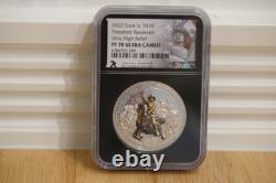 Cook Islands $10 Theodore Roosevelt 2 oz Silver Coin, PF70 Ultra Cameo