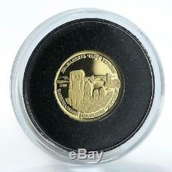 Cook Islands 10 dollars 12 Wonders of Ukraine Khortytsia gold proof coin 2009