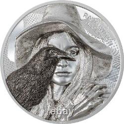Cook Islands 10 dollars 2022 RAVEN WITCH Eye of Magic 2 oz silver coin proof