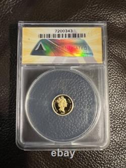 Cook Islands $100.999 Pure Gold 1990 Cameo Proof Coin Elephant Ms69 Dcam