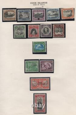 Cook Islands 1892-1946 Collection Of 68 Stamps Mint Hinged Some Never Hinged