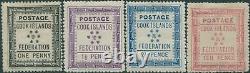 Cook Islands 1892 SG1-4 Federation White paper set MH