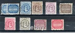 Cook Islands 1896-1900 values to 1s perf 11 MH