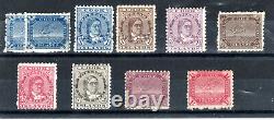 Cook Islands 1896-1900 values to 1s perf 11 SG 11-20 MH