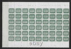 Cook Islands 1915 0.5d SG39 Perf 14 Part Sheet + Flaw R2/8 (54v)