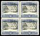 Cook Islands 1932 block of four showing CENTRE INVERTED superb MNH. SG 102 var