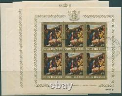 Cook Islands 1966 SG194-198 Christmas p12x13 sheets set FU